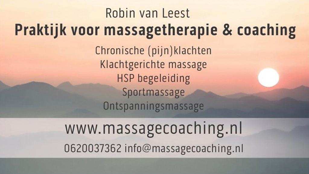 Visitekaartje massagecoaching