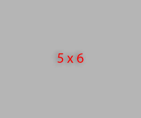 Verhouding 5 x 6