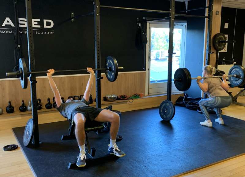 Foto Gewichtheffen in de gym