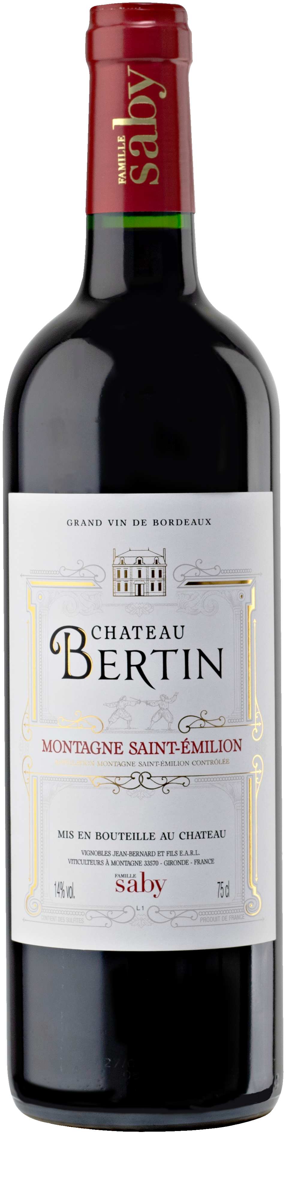 Chateau Bertin Montagne Saint-Emilion AOP 2019 –