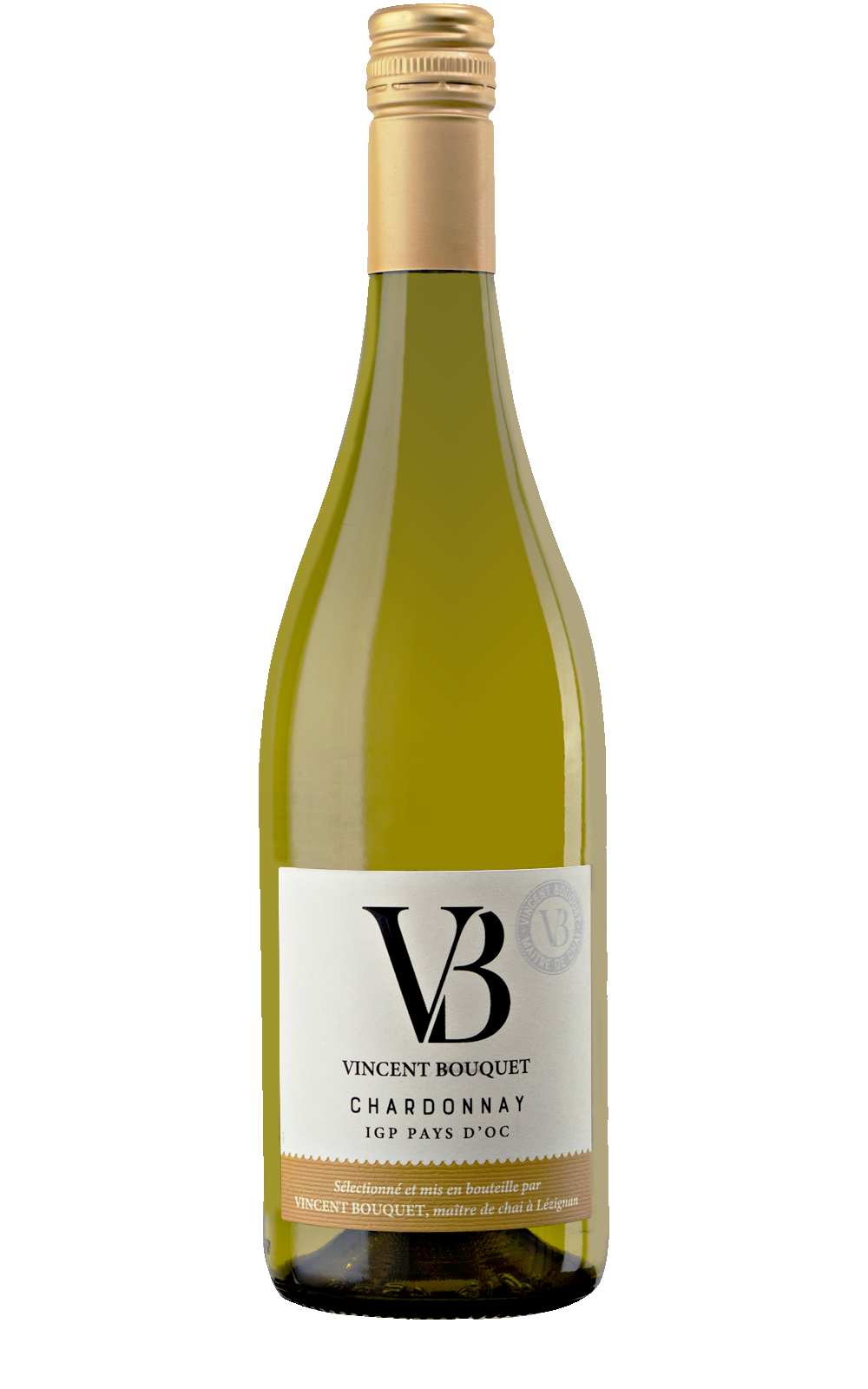 Frankrijk Pays d'Oc houtgerijpte witte wijn Vincent Bouquet Chardonnay