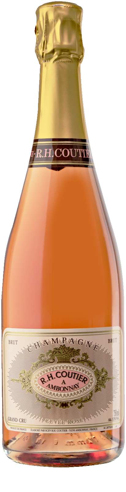 Productfoto Champagne Coutier Grand Cru Cuvée Rosé