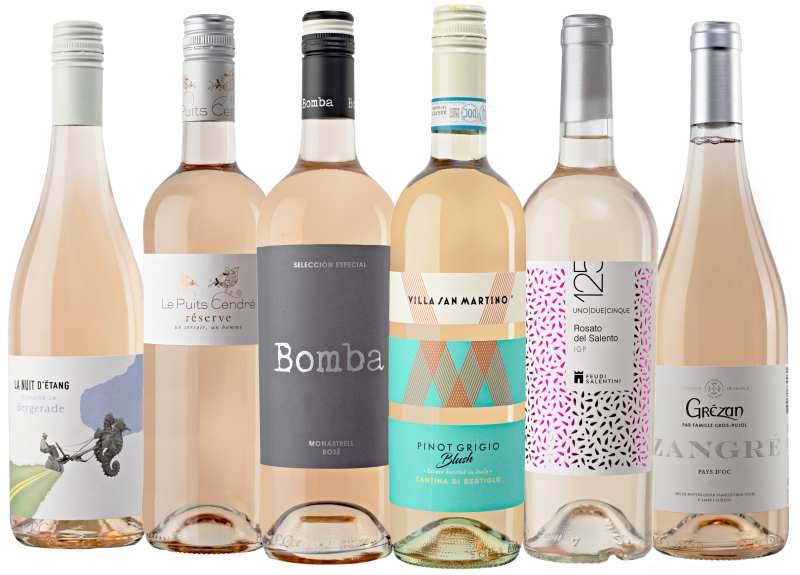 Proefbox Rosé wijn Frankrijk Spanje Italië zomer voorjaar