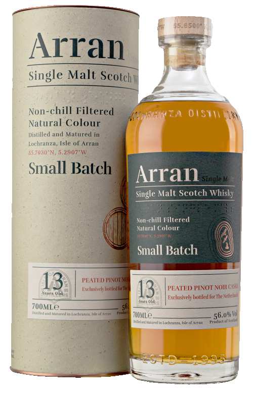 Arran 13 Years Single Malt Peated Pinot Noir Cask Small Batch Lochranza Distillery Schotland Isle of Arran