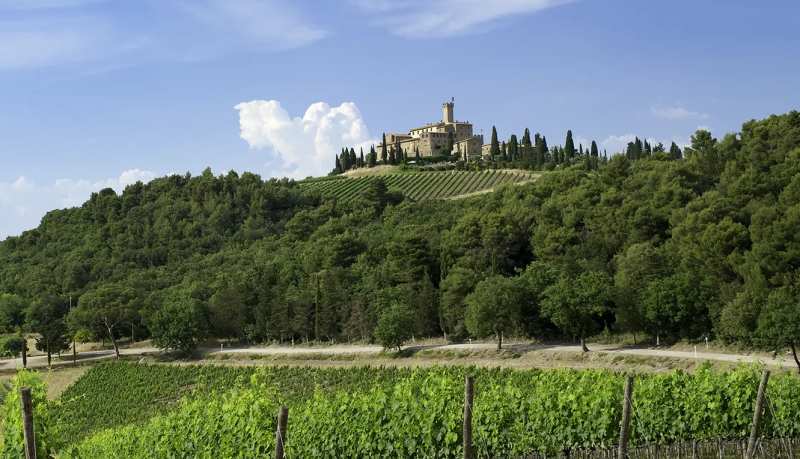 Castello Banfi Montalcino Tuscany Italy Brunello Supertuscan wines