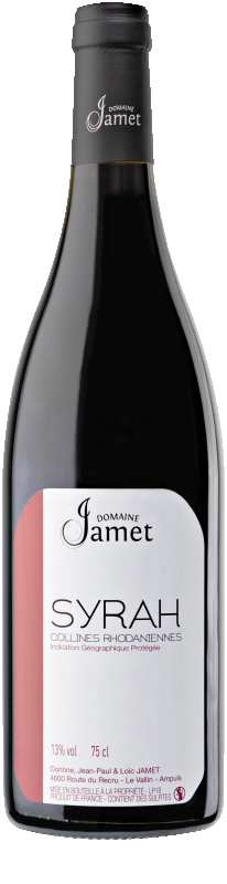 Productfoto Domaine Jamet Syrah 'Collines Rhodaniennes'