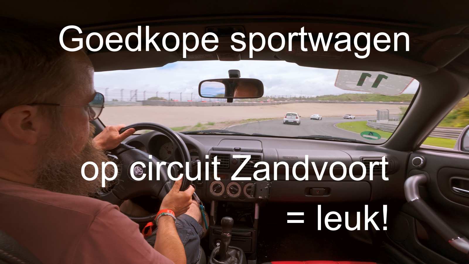 Duimnagel bij vlog ‘Rijvaardigheidstraining op circuit Zandvoort in goedkope sportwagen’