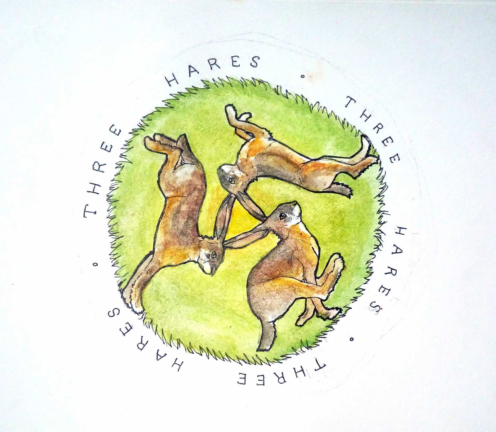 Schets logo Three Hares